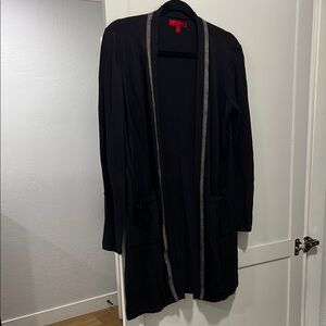 Jennifer Lopez (S) Black Knit Cardigan with Metal beading detail